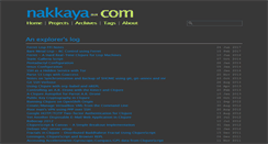 Desktop Screenshot of nakkaya.com